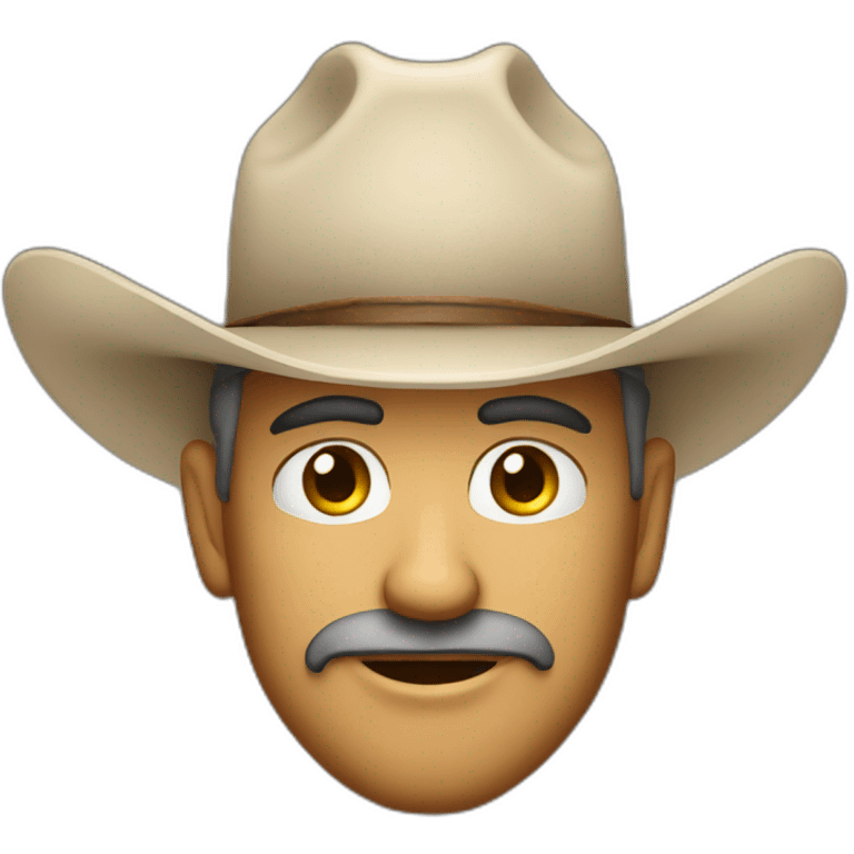 farwest cowboy face with squinted eyes emoji