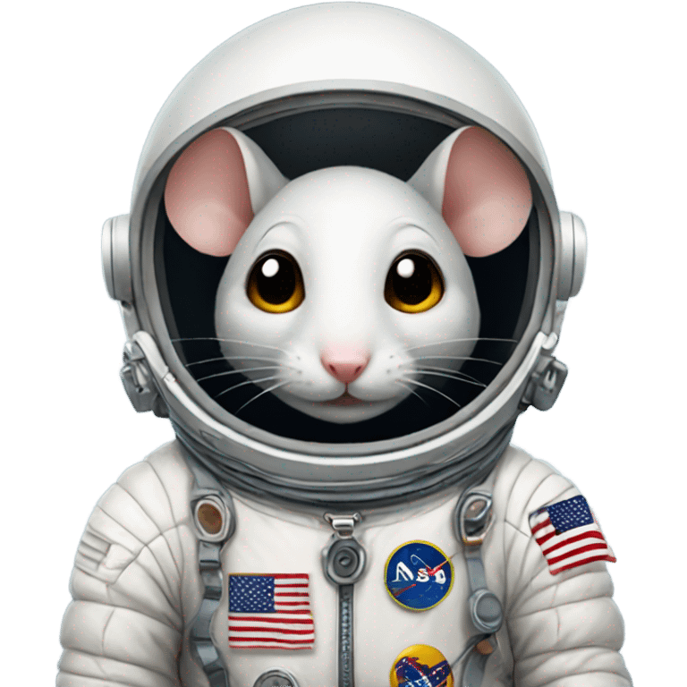 mouse in spacesuit with no national flags emoji