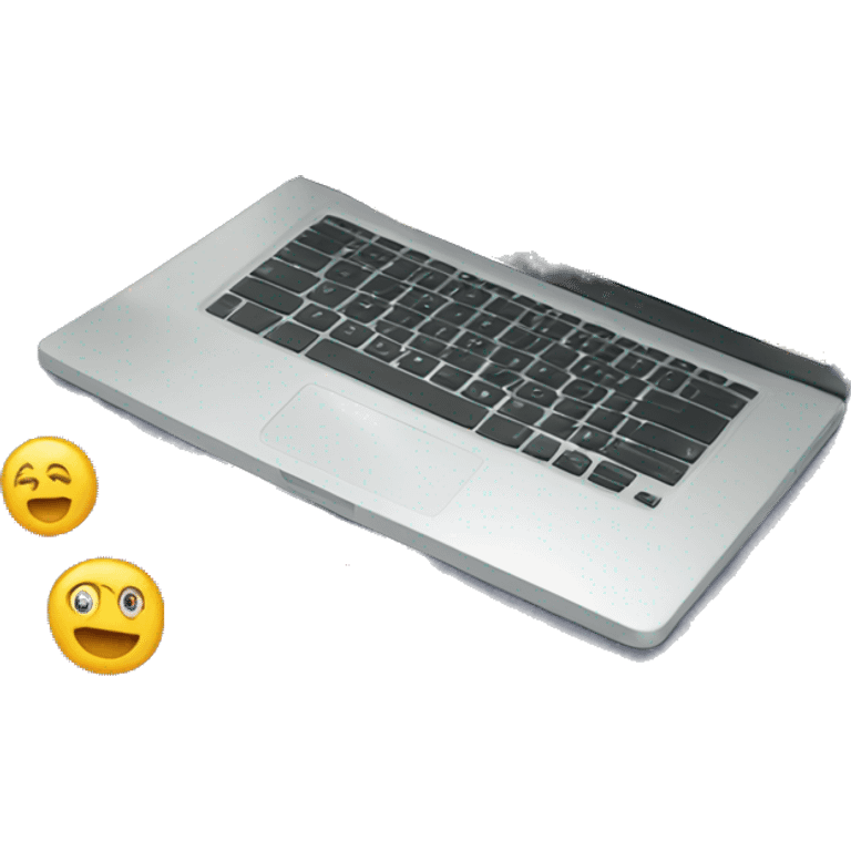 Laptop screen with web commerce card money emoji