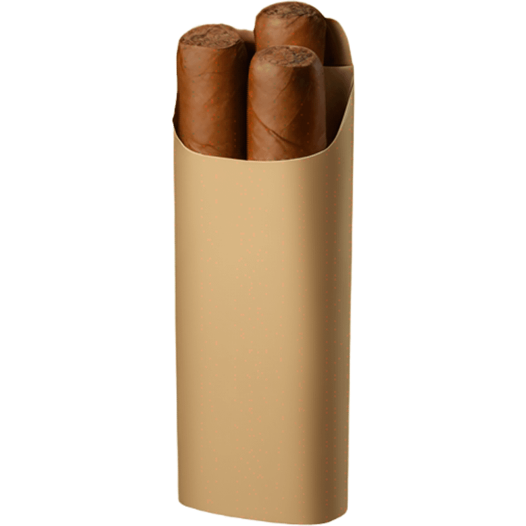 cigar packaging beige and black emoji