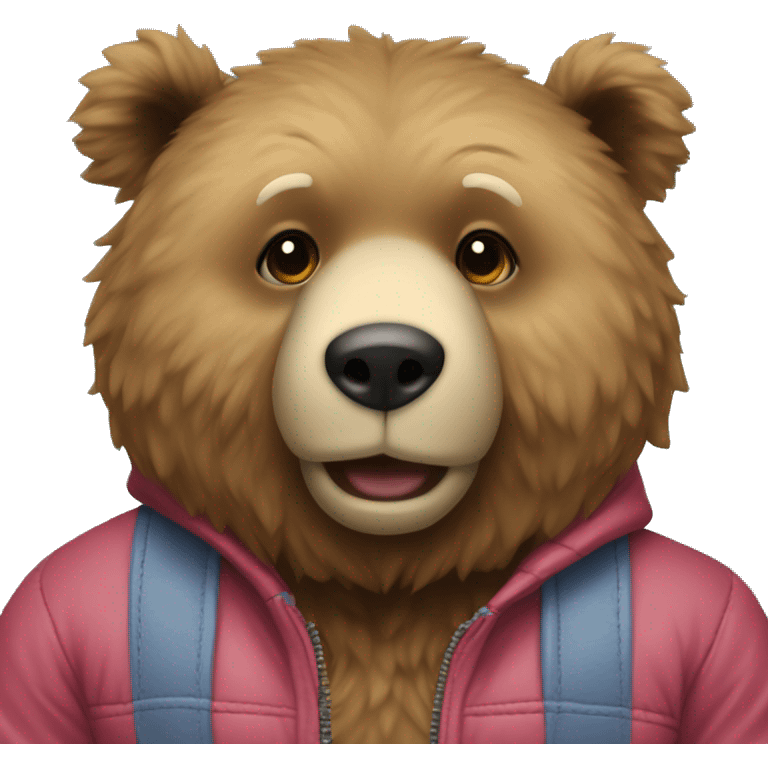 urso com jaqueta da artkids emoji