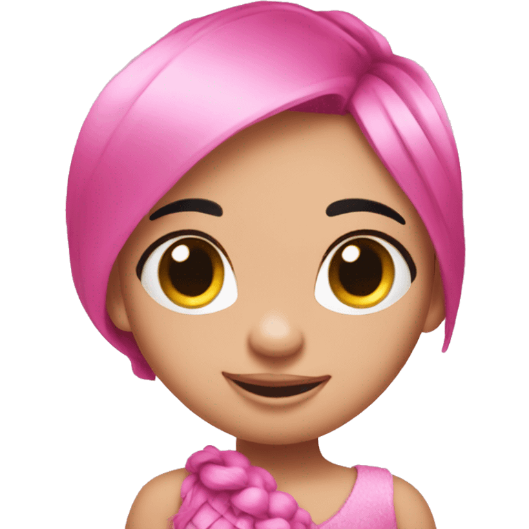 Stitch pink glamour emoji