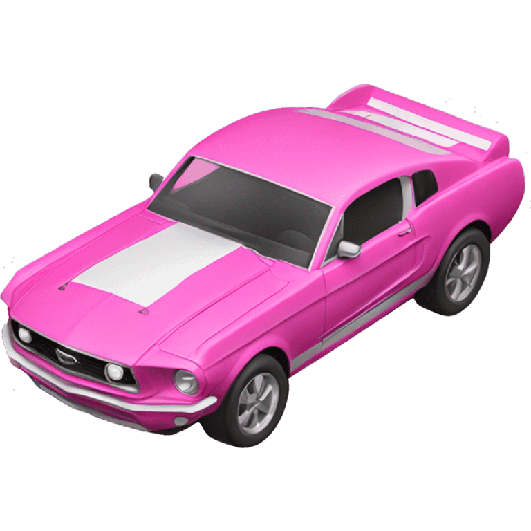 Pink mustang  emoji