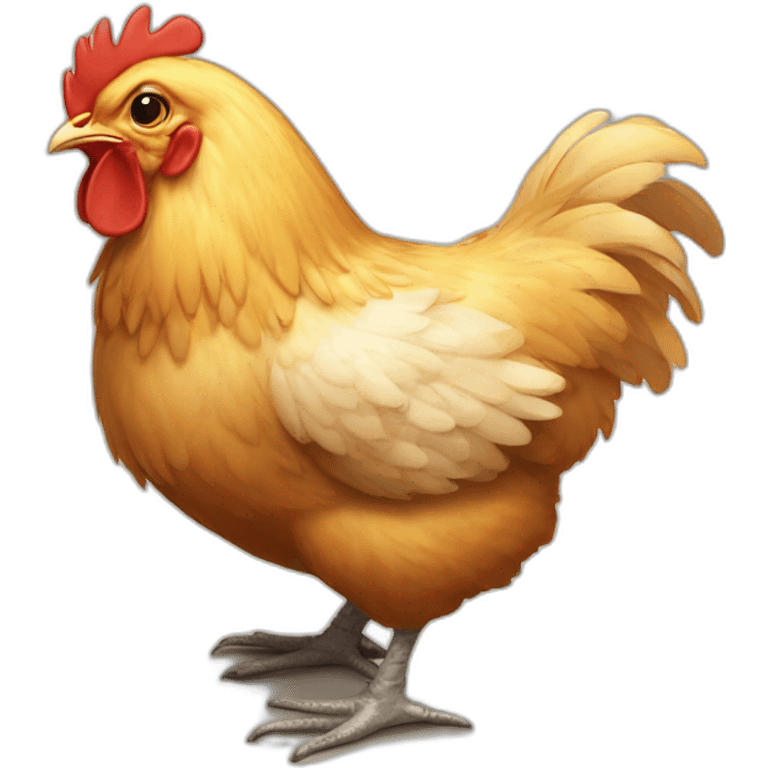 Chicken from incubator emoji