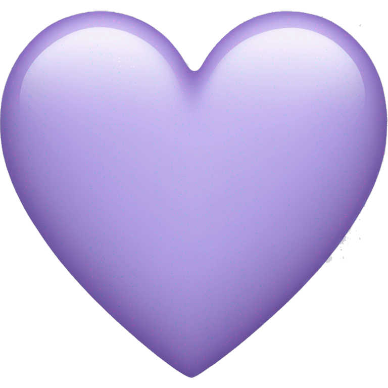 Light lavendar colored heart emoji