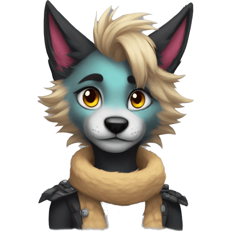 Edgy anthro furry by Falvie, AngieWolf emoji