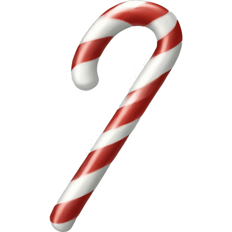 Realistic isolated aqua,red,and white candy cane. emoji