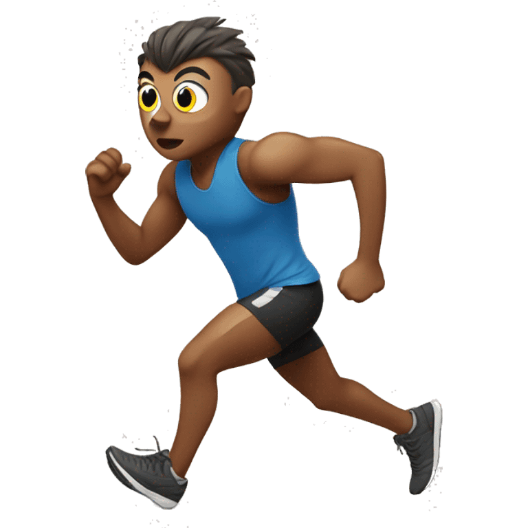 an owl as a runner emoji