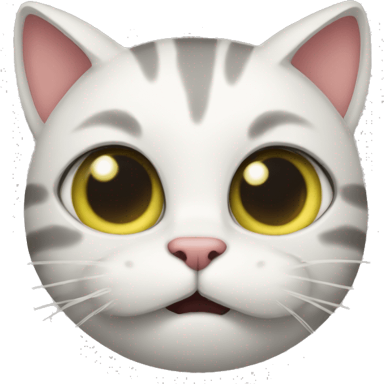 Cat eat apple  emoji