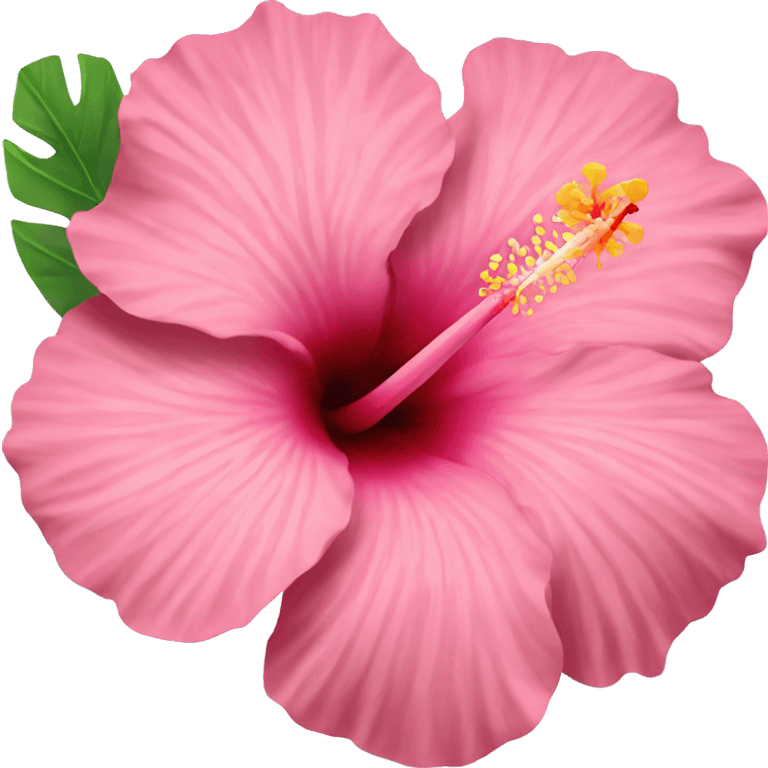 pink hibiscus flower emoji