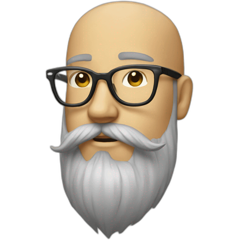 beard hipster glasses emoji