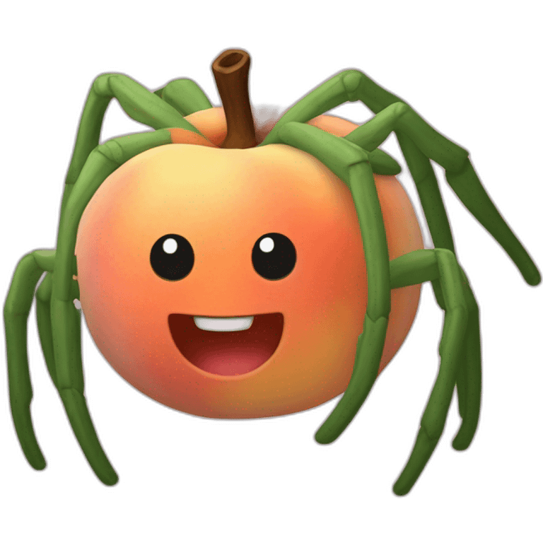 spider-peach emoji