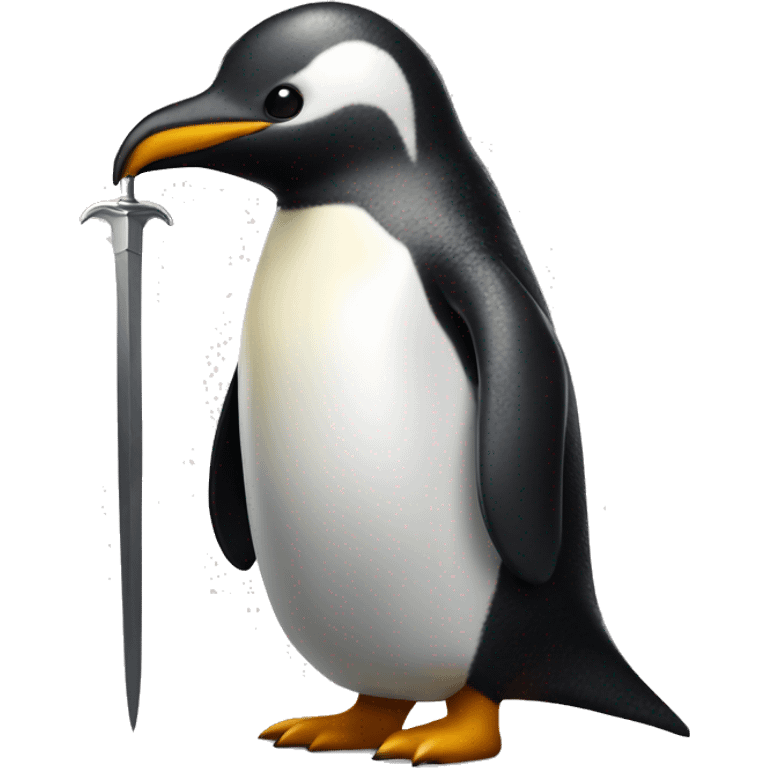 Knight penguin blade emoji