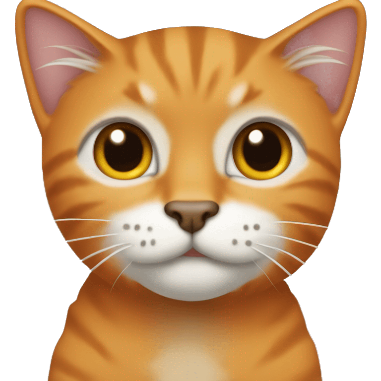 Gato naranja tuerto  emoji