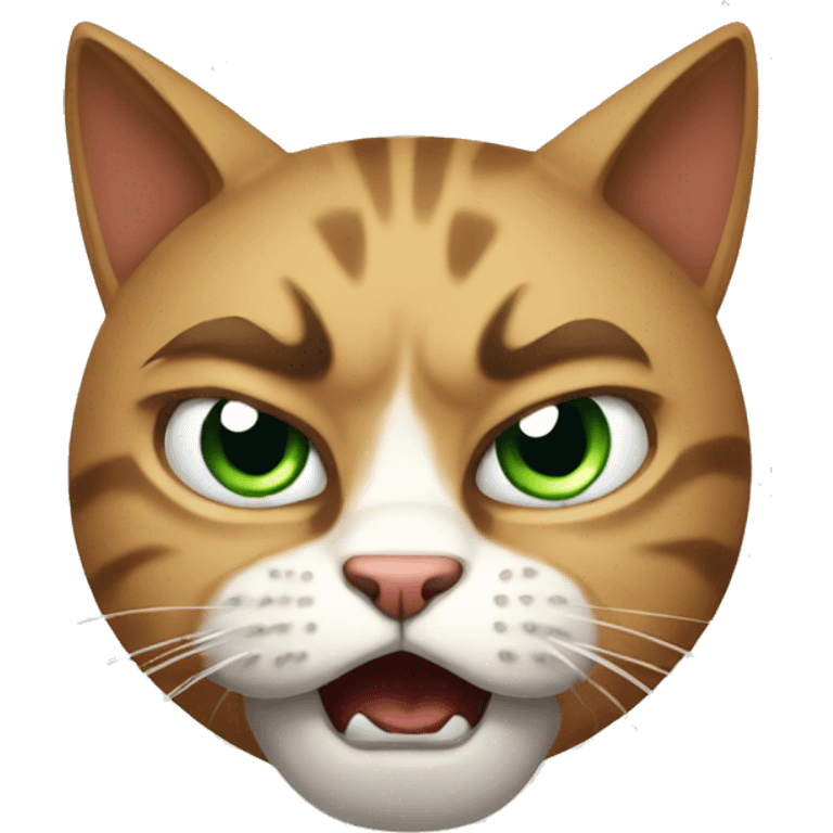 Very angry cat emoji