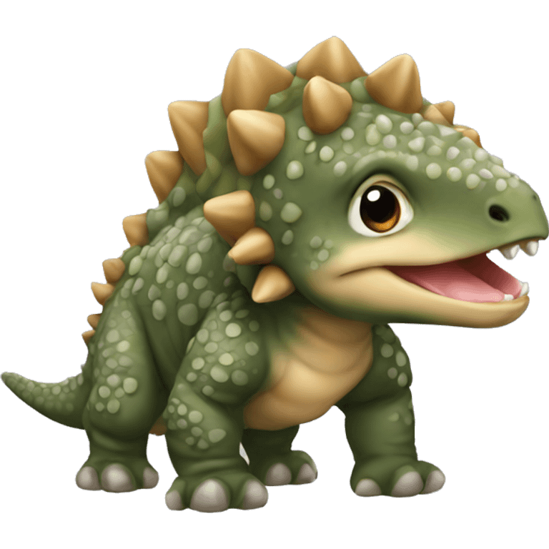 realistic ankylosaurus baby emoji