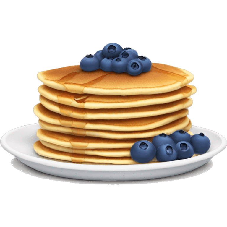 Stack of pancakes with blueberries  emoji