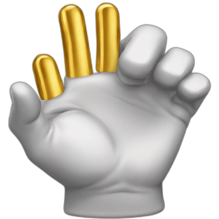 hand grabbin ggold ingot emoji