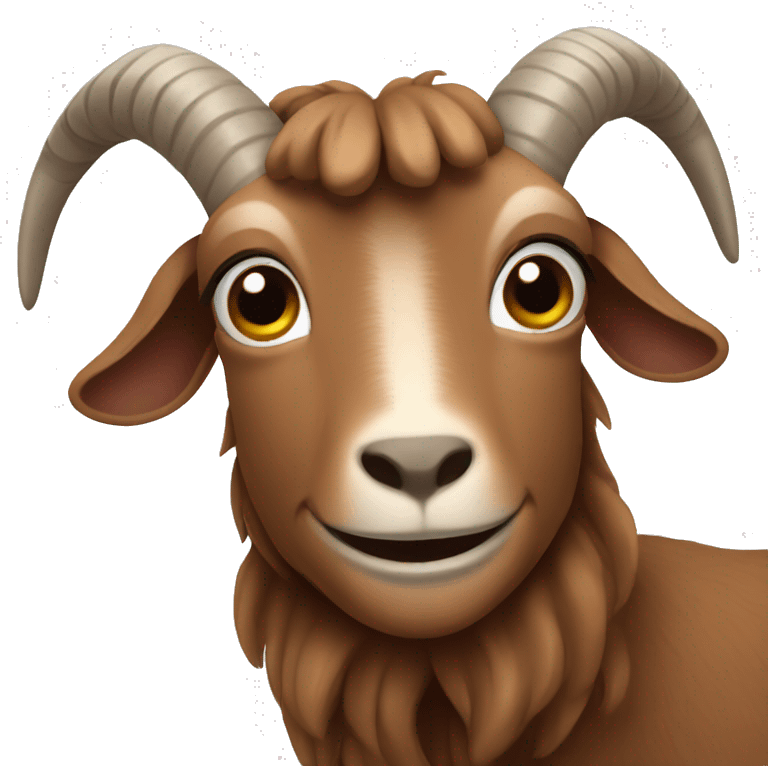 Brown goat emoji