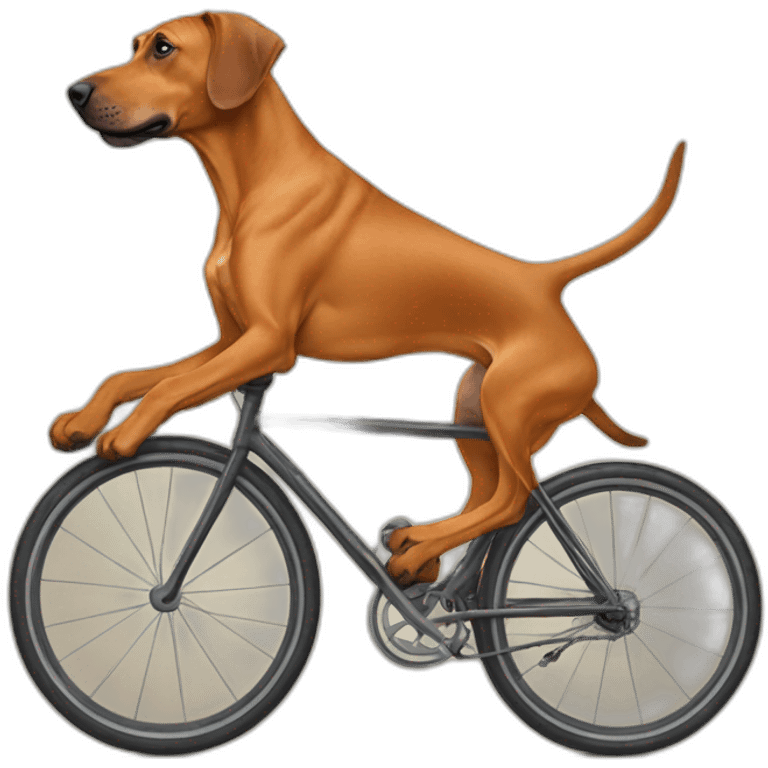 Rhodesian Ridgeback auf velo emoji