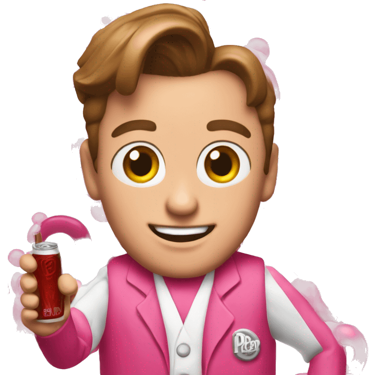 Dr Pepper pink emoji