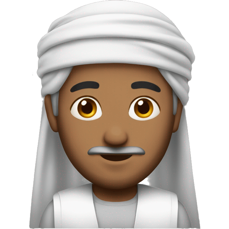 Arab man with headband emoji