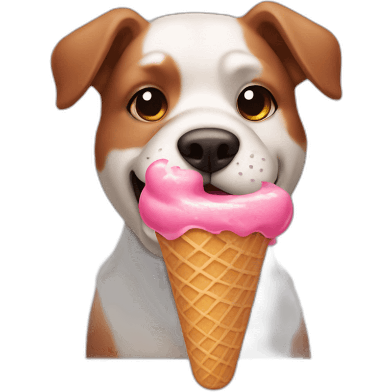 dog-eating-icecream emoji