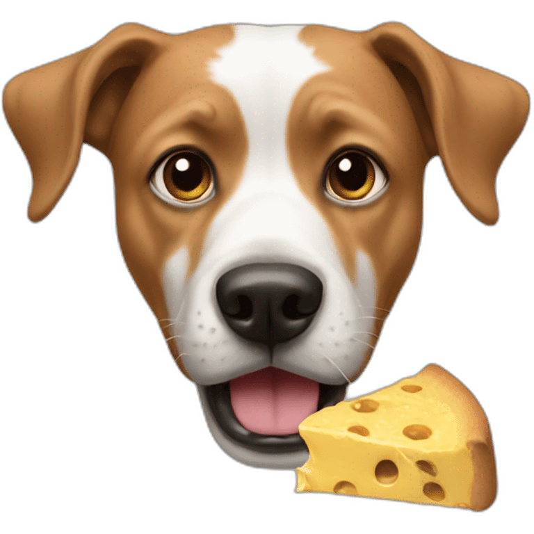 a Dog eat  emoji