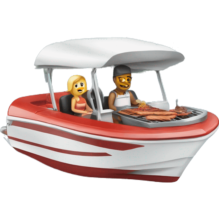 bbq on a speedboat emoji