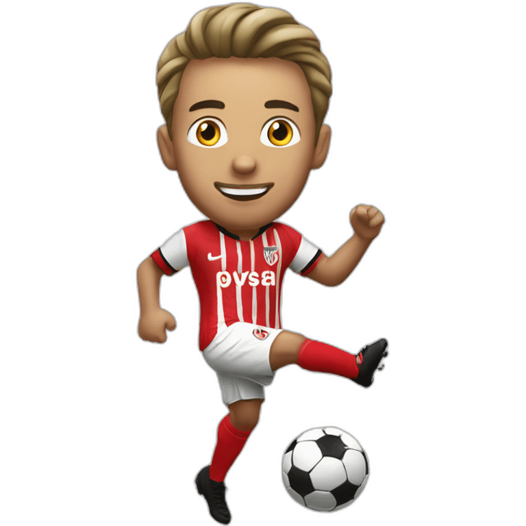 psv eindhoven player kicking emoji