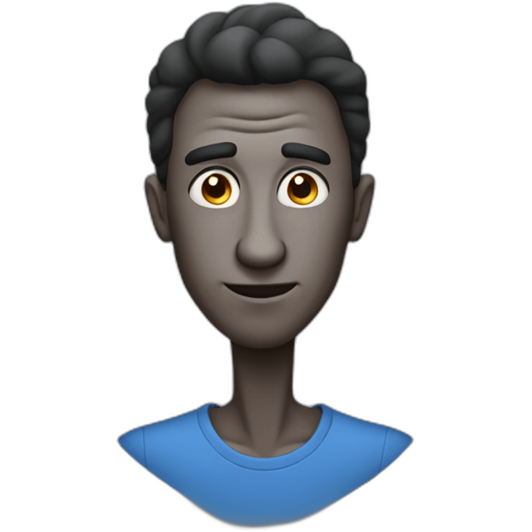 Bold guy with big nose emoji