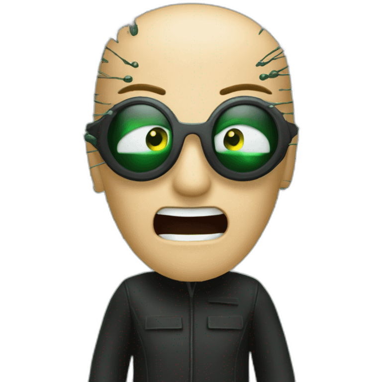 the matrix debugging maniac going crazy finding bugs emoji