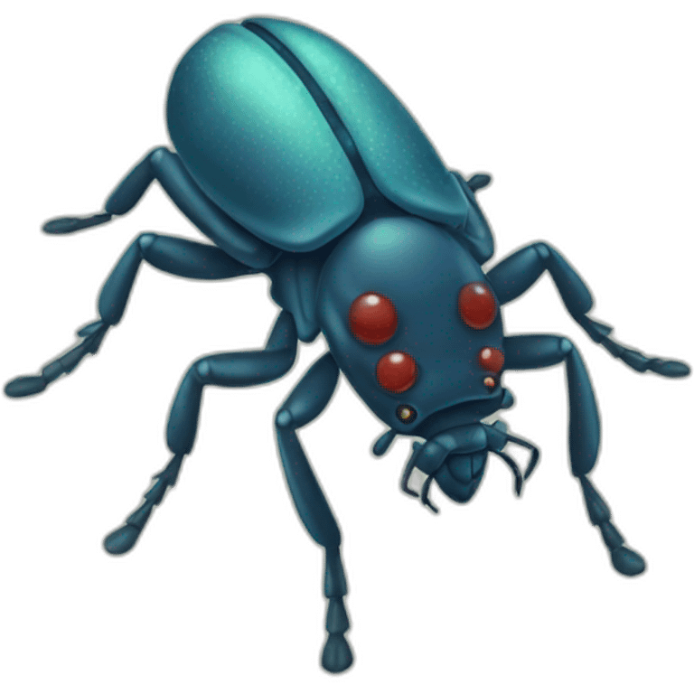 insect mite on a horse emoji