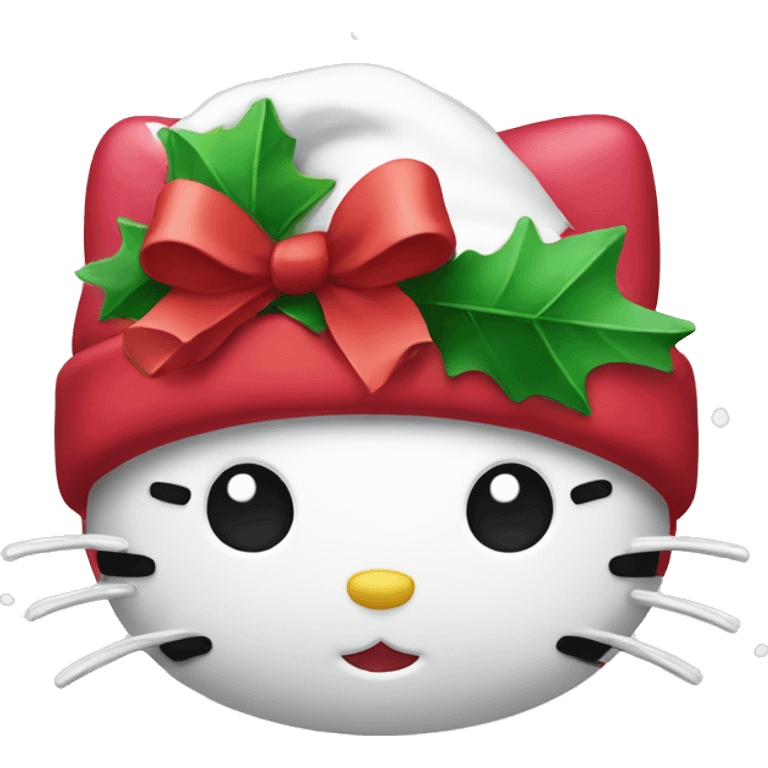 hello kitty christmas emoji