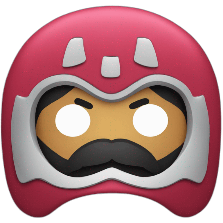 Luchador moustache emoji