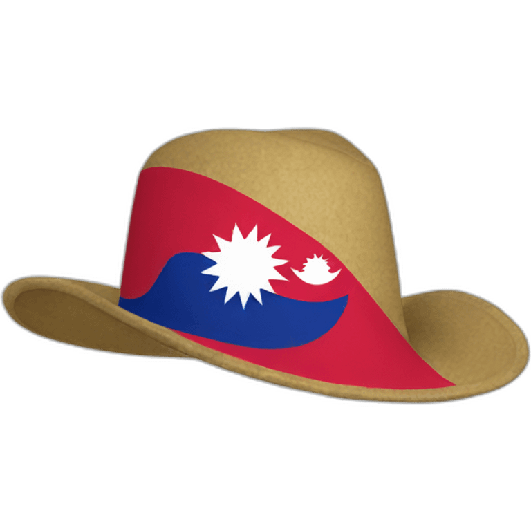 Nepal flag hat emoji