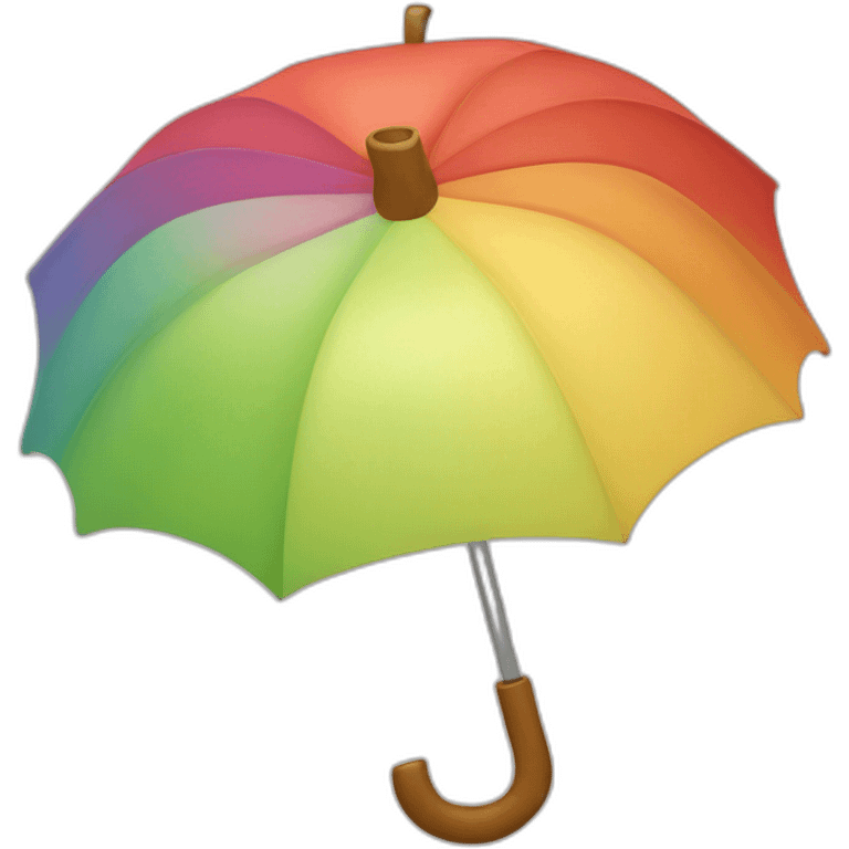 apple umbrella of death rainbow wheel emoji