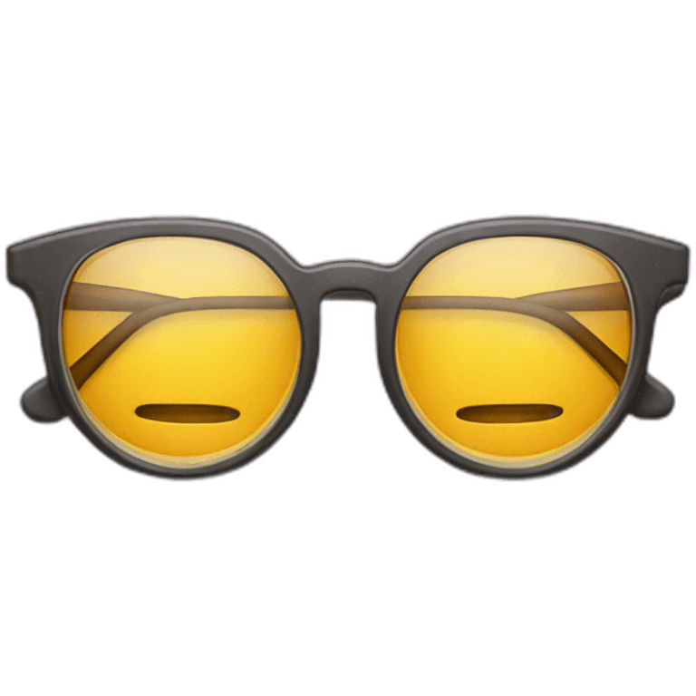 Glasses snapped in half into two pieces emoji