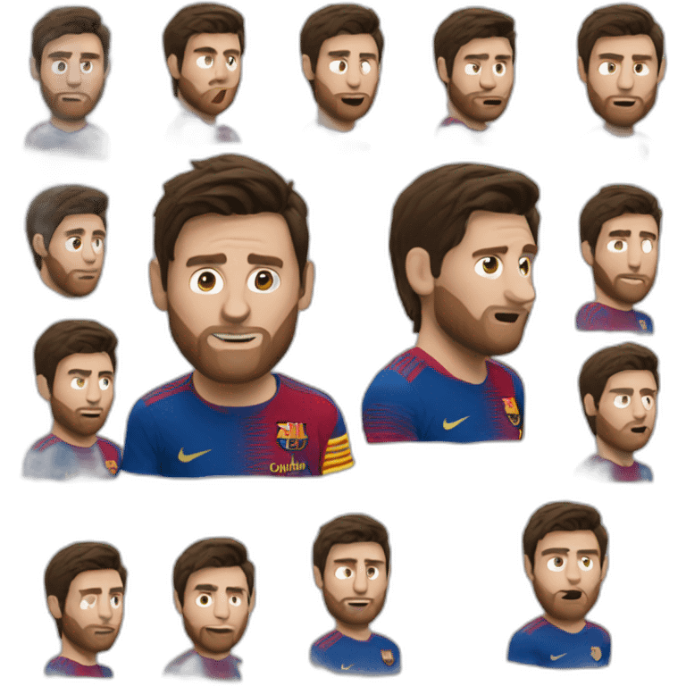 Messi tumbado emoji