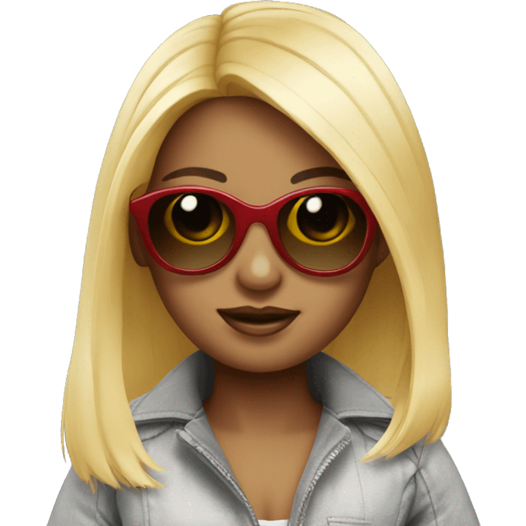 Doll with sunglasses emoji