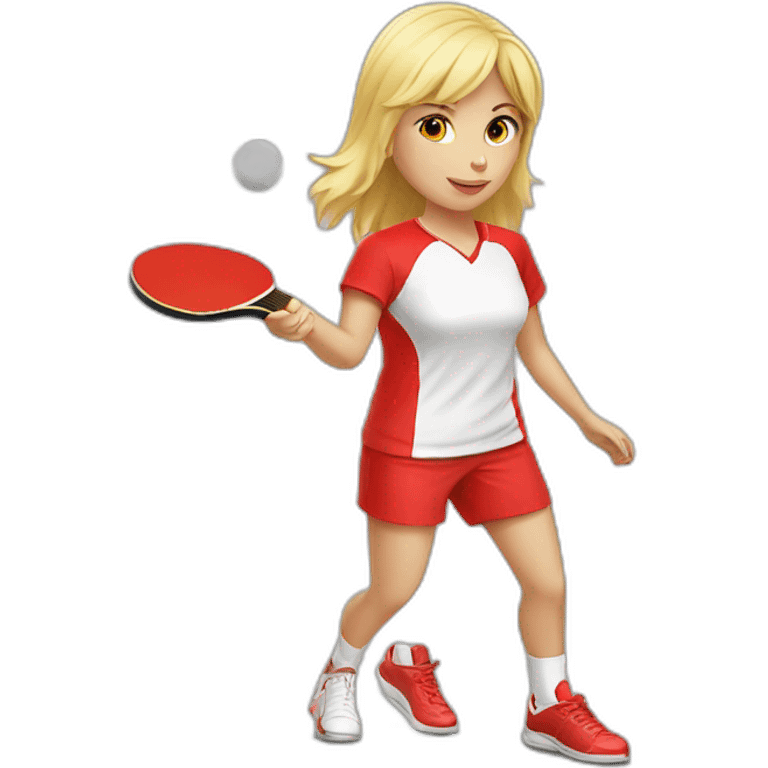 blond-girl-table-tennis-player-in-red-Tshirt emoji