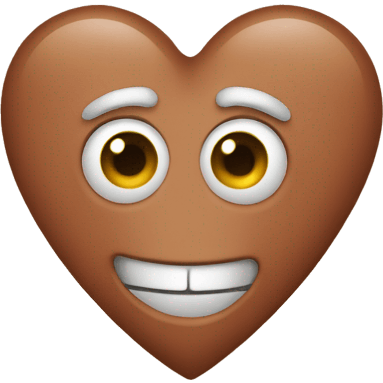 heart russet emoji