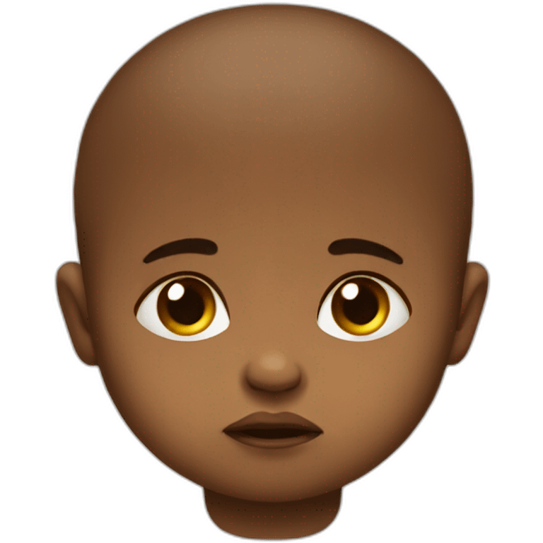 Miserable baby emoji