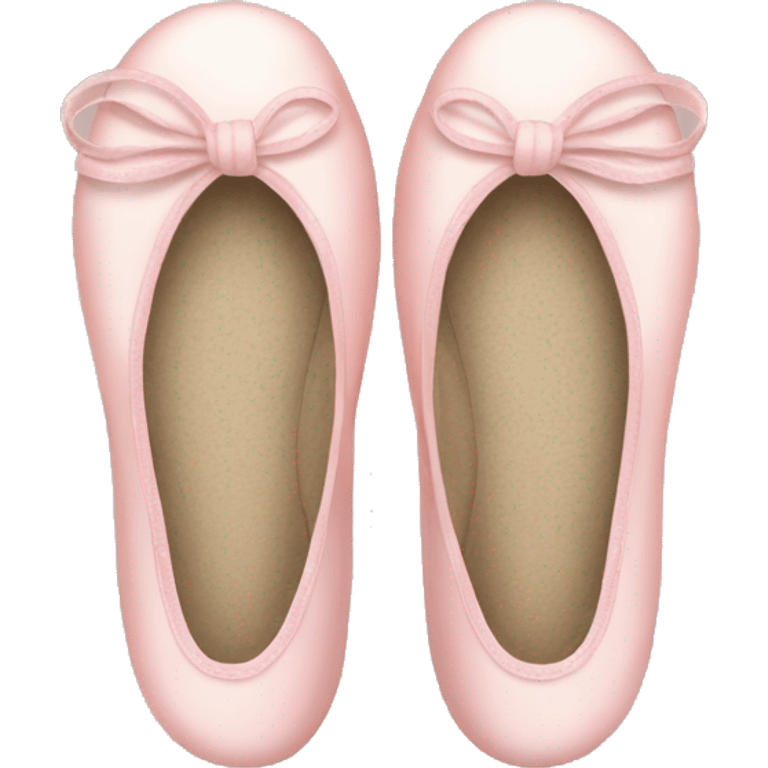 Pale light pink ballet shoes emoji