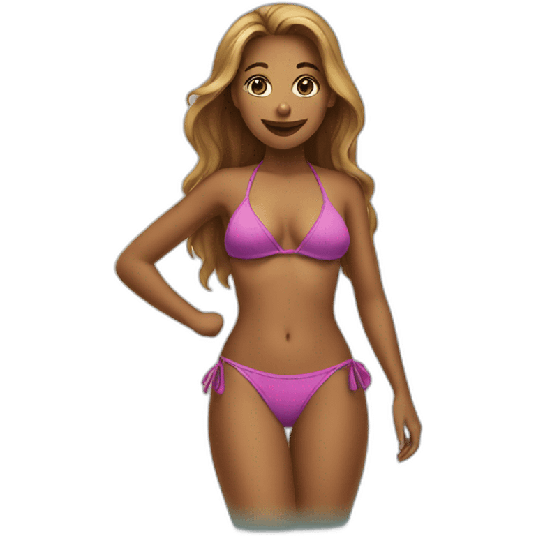 girl in bikini emoji