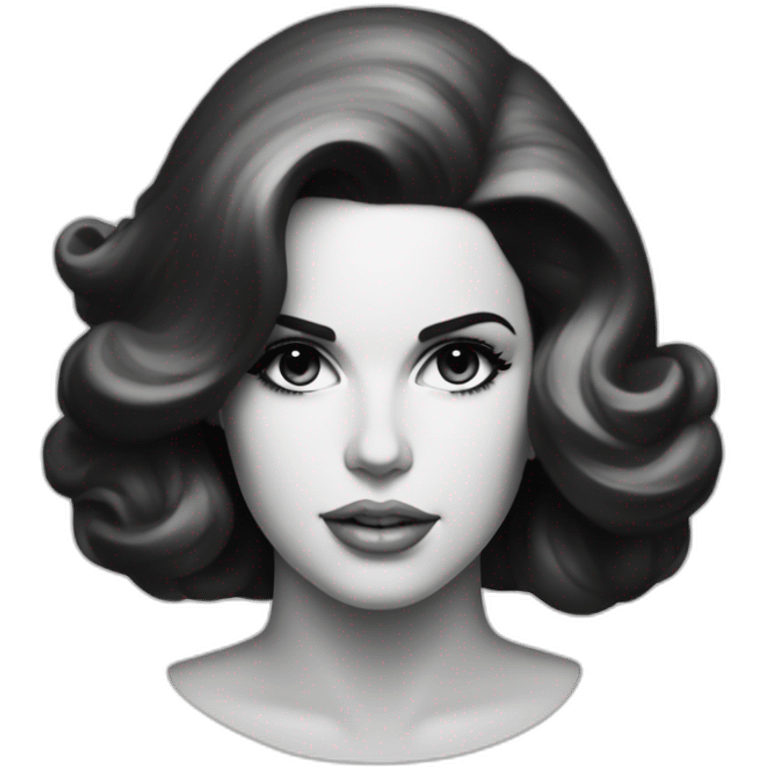 Lana Del Rey “Ultraviolence” letter emoji in black and white emoji