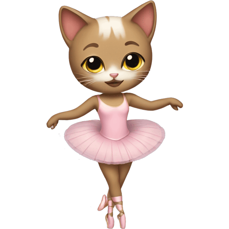 Cat in a ballet suit  emoji