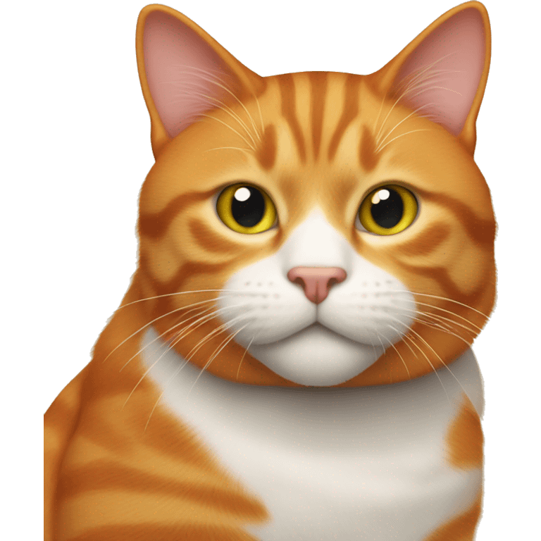 ginger cat with big muskel emoji