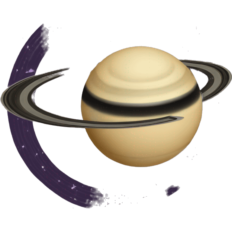 Saturn with a music disc as the ring  emoji