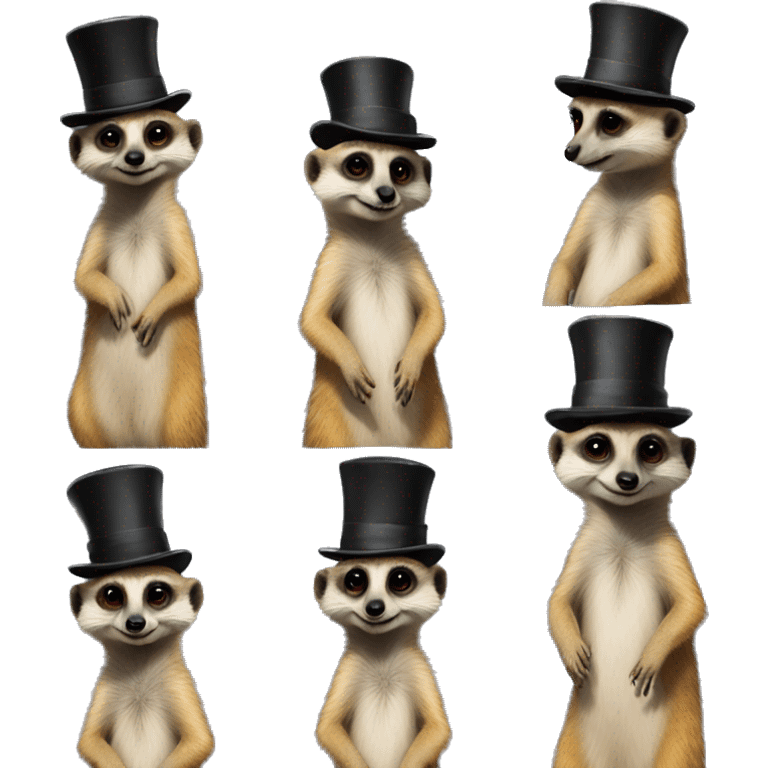 meerkat with a top hat emoji